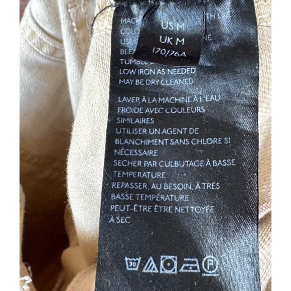 Free People Platoon Cargo Jogger Pants Women's Medium Beige Relaxed Taper - Picture 6 of 10